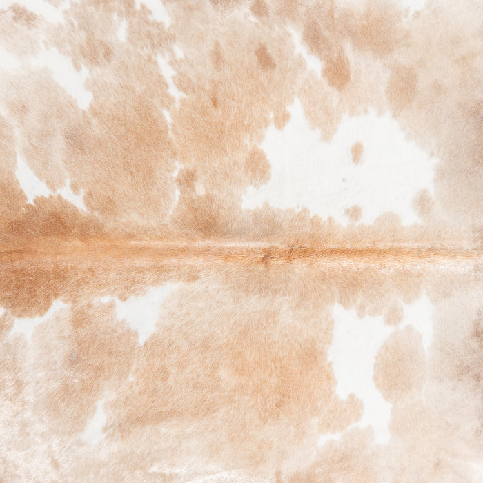 Brazilian Palomino and White Cowhide Rug Size 7'6" L x 7'1" W 6104