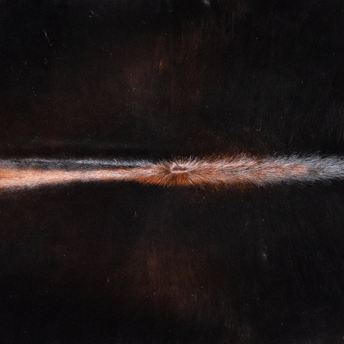 Brazilian Mahogany Cowhide Rug Size 6'11" L x 6'7" W 5810