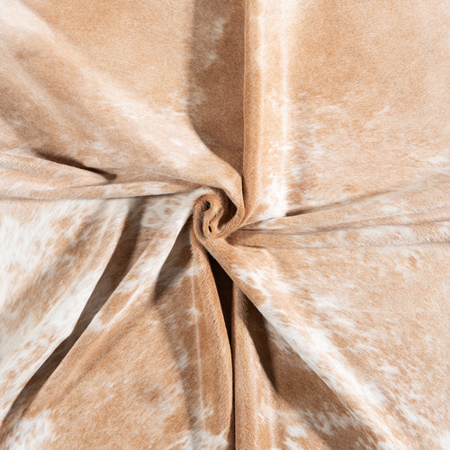 Brazilian Palomino and White Cowhide Rug Size 7'0" L x 6'4" W 6110