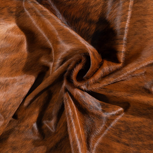 Brazilian Brindle Cowhide Rug Size 7'1" L x 6'1" W 1022