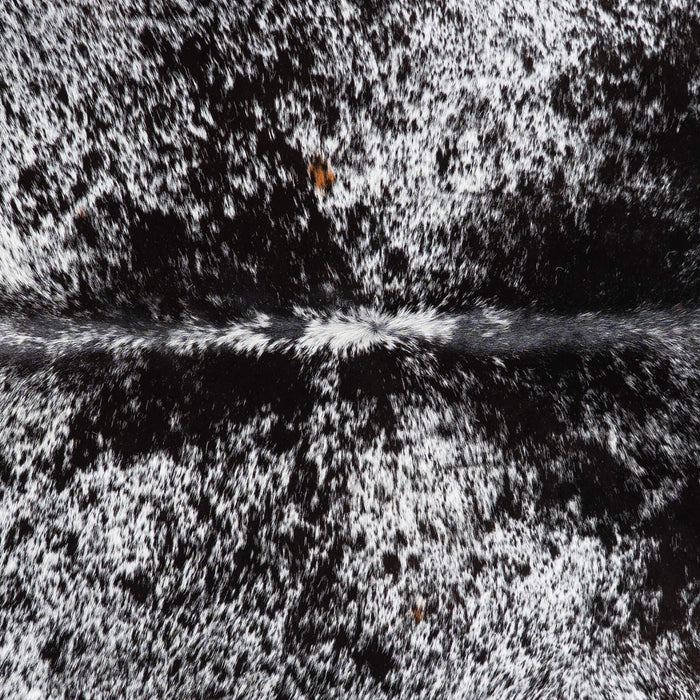 Brazilian Black Salt and Pepper Cowhide Rug Size 7'5" L x 6'2" W 1023