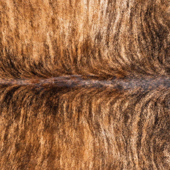 Brazilian Brindle Cowhide Rug Size 6'4" L x 4'11" W 1024