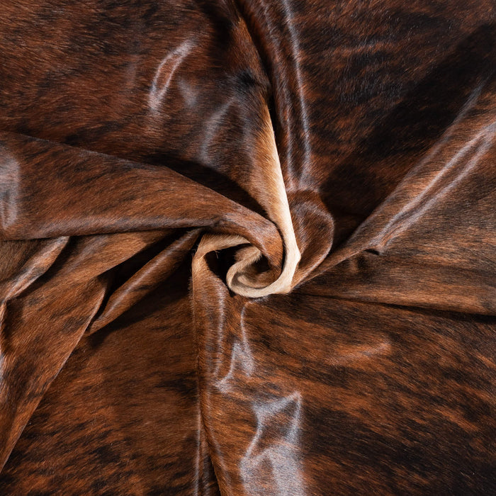 Brazilian Brindle Cowhide Rug Size 6'8" L x 5'11" W 1032