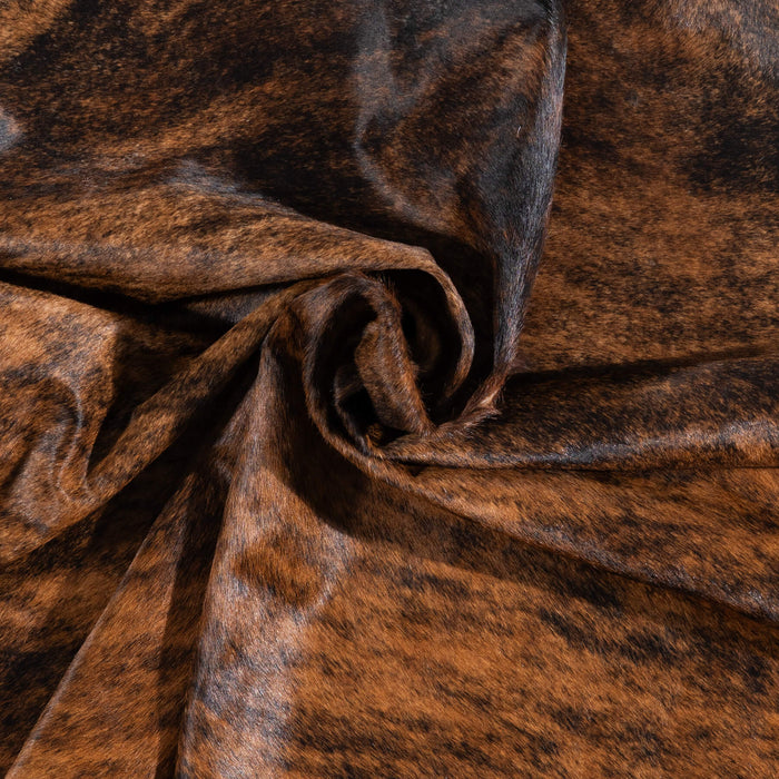 Brazilian Brindle Cowhide Rug Size 7'0" L x 6'2" W 1042