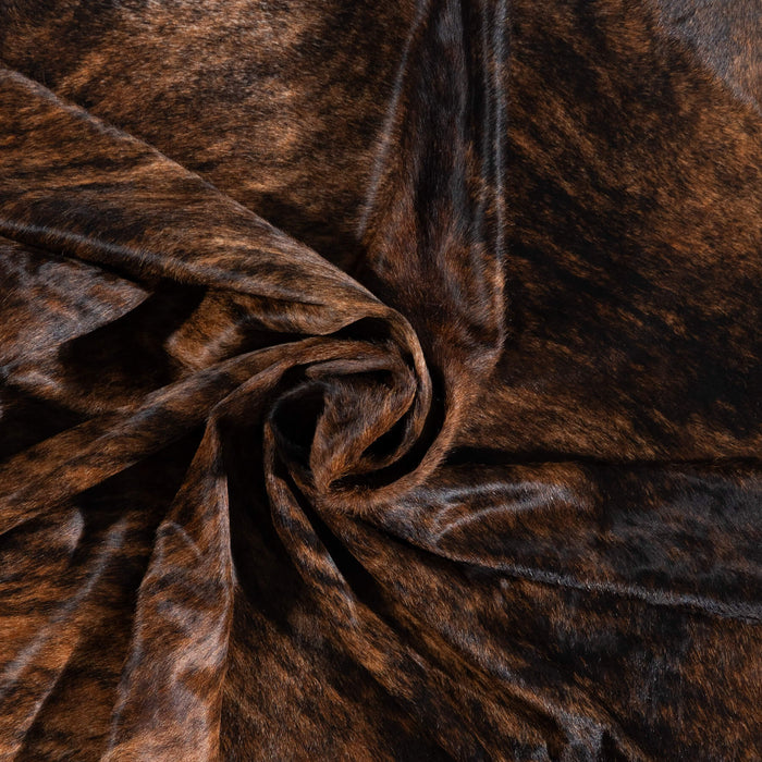 Brazilian Dark Brindle Cowhide Rug Size 8'0" L x 7'1" W 1044