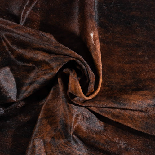 Brazilian Dark Brindle Cowhide Rug Size 7'11" L x 6'10" W 1052