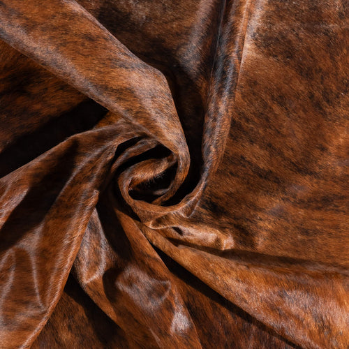 Brazilian Brindle Cowhide Rug Size 6'11" L x 6'8" W 1061