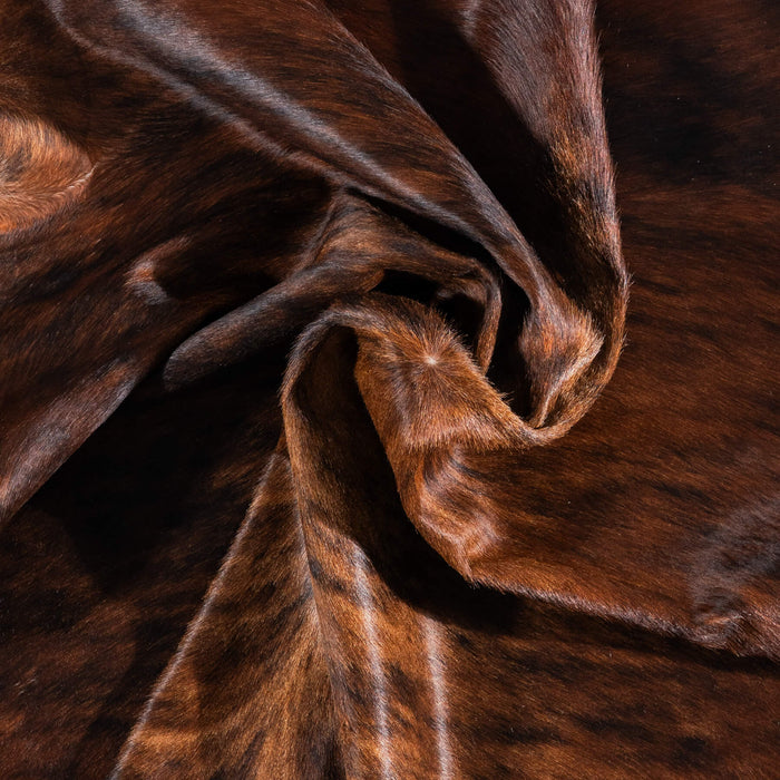 Brazilian Brindle Cowhide Rug Size 7'5" L x 6'7" W 1065