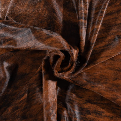 Brazilian Brindle Cowhide Rug Size 7'7" L x 6'11" W 1066