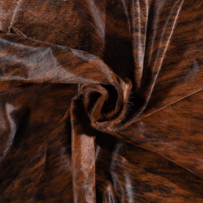 Brazilian Brindle Cowhide Rug Size 7'7" L x 6'11" W 1066