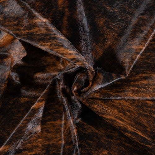 Brazilian Dark Brindle Cowhide Rug Size 7'4" L x 6'0" W 1076
