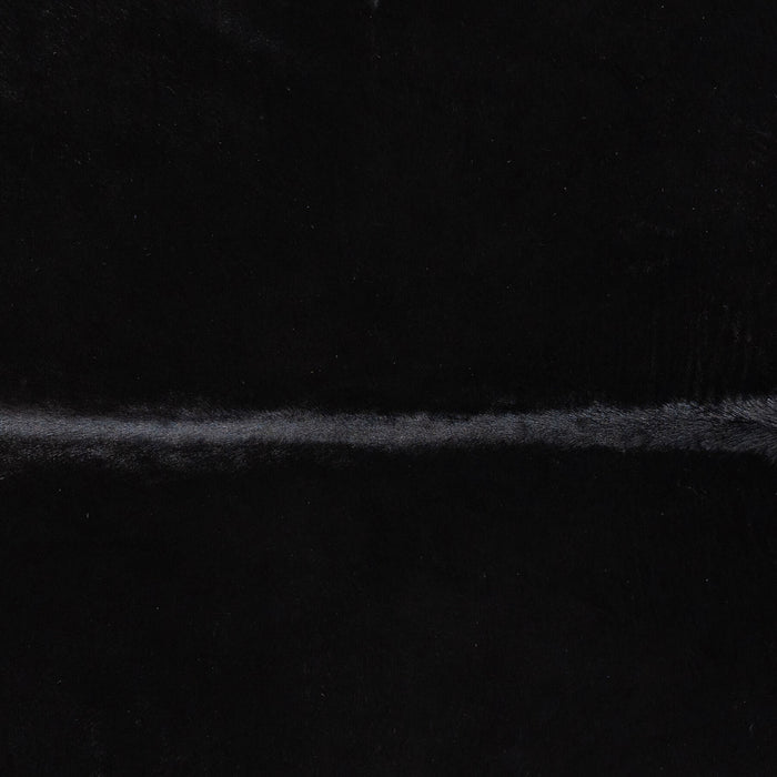 Brazilian Solid Black Cowhide Rug Size 6'7" L x 5'10" W 1097