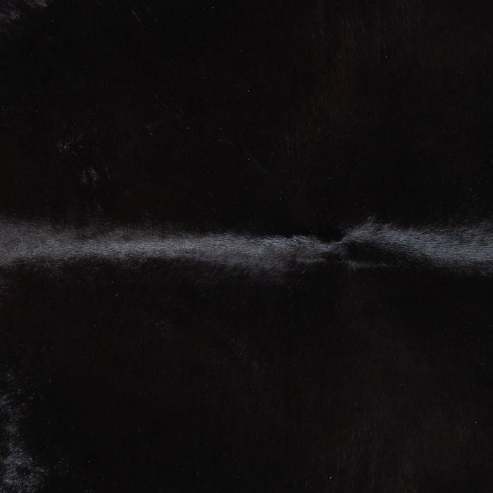 Brazilian Solid Black Cowhide Rug Size 6'8" L x 6'3" W 1098