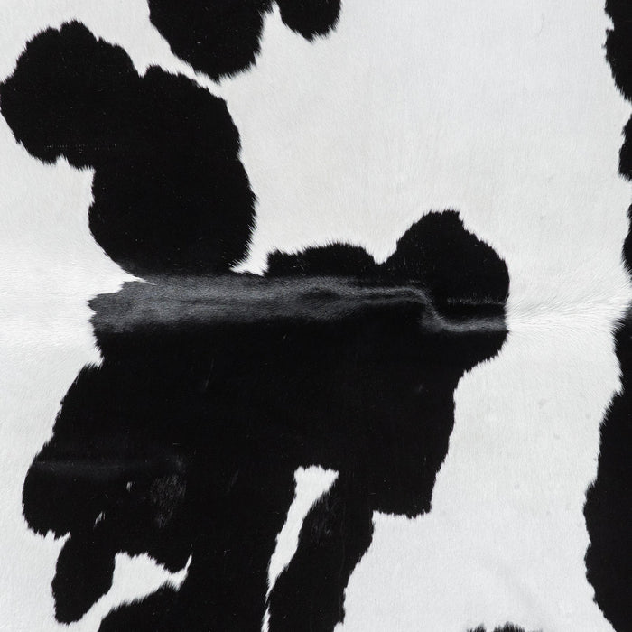 Brazilian Black and White Cowhide Rug Size 7'3" L x 6'6" W 1123
