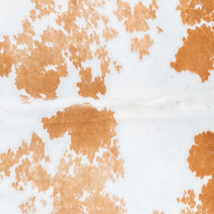 Brazilian Palomino and White Cowhide Rug Size 7'5" L x 6'2" W 1131