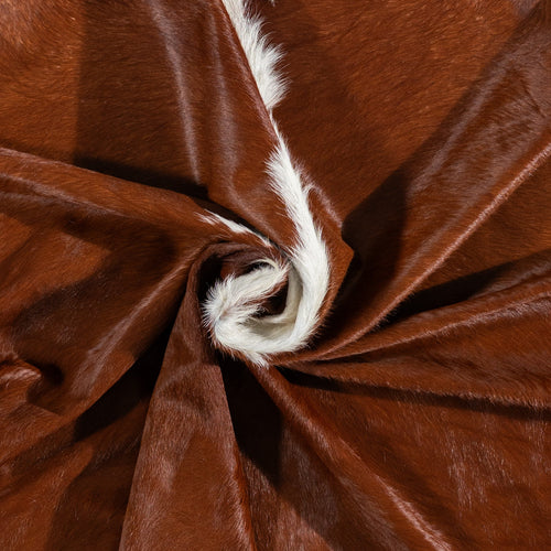Brazilian Hereford Cowhide Rug Size 6'10" L x 6'3" W 1142