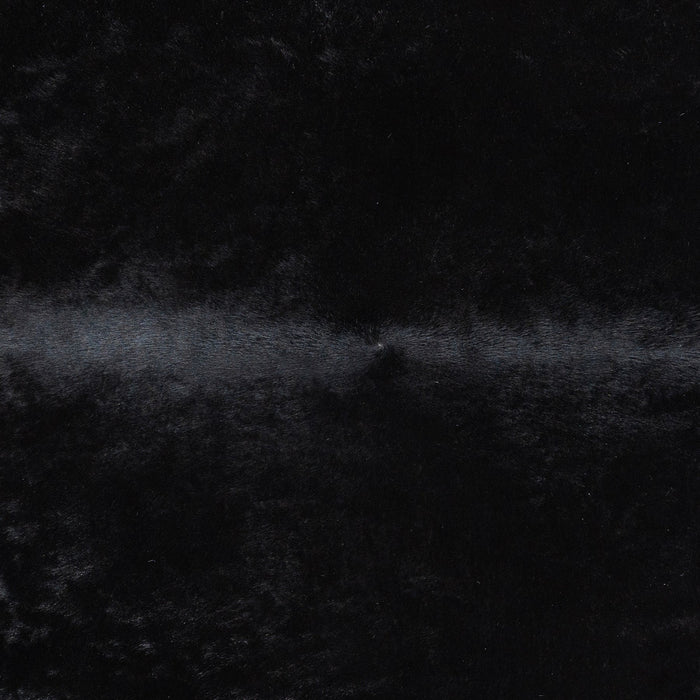 Brazilian Solid Black Cowhide Rug Size 8'3" L x 7'7" W 1177
