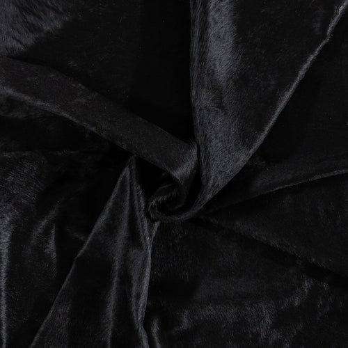 Brazilian Solid Black Cowhide Rug Size 8'3" L x 7'7" W 1177