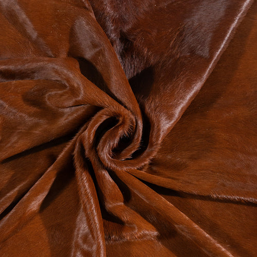 Brazilian Brown Cowhide Rug Size 7'7" L x 6'9" W 1195