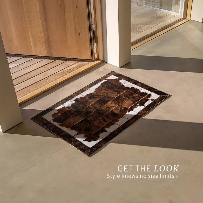 Cowhide Floor Mat Rug Size 3 x 2 Feet F-63