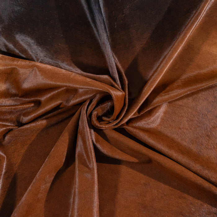 Brazilian Mahogany Cowhide Rug Size 8'3" L x 6'11" W 1211