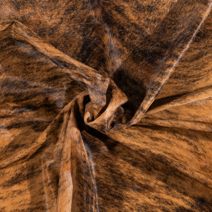Brazilian Brindle Cowhide Rug Size 8'0" L x 7'0" W 1218