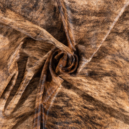Brazilian Brindle Cowhide Rug Size 7'11" L x 7'1" W 1225
