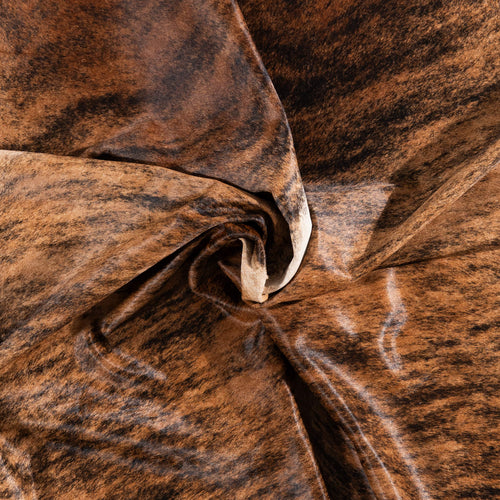 Brazilian Brindle Cowhide Rug Size 8'6" L x 7'3" W 1231