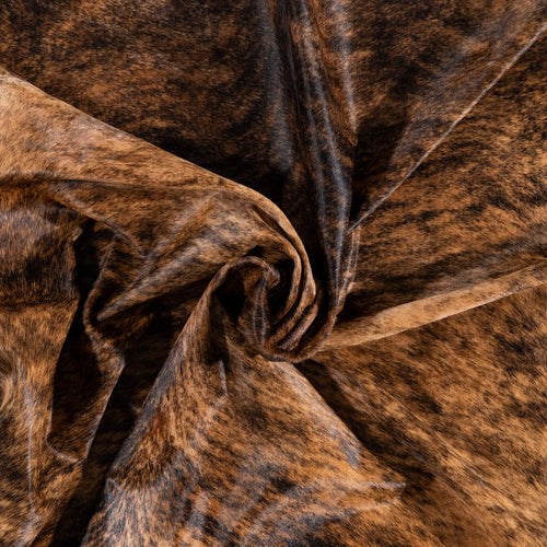 Brazilian Brindle Cowhide Rug Size 7'11" L x 6'11" W 1242