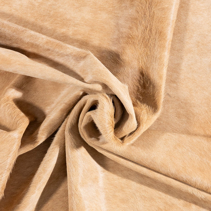 Brazilian Beige Cowhide Rug Size 6'9" L x 6'9" W 1243
