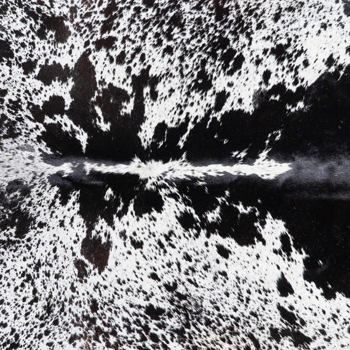 Brazilian Black Salt and Pepper Cowhide Rug Size 7'9" L x 6'2" W 1275