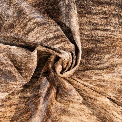 Brazilian Brindle Cowhide Rug Size 7'4" L x 6'4" W 1304