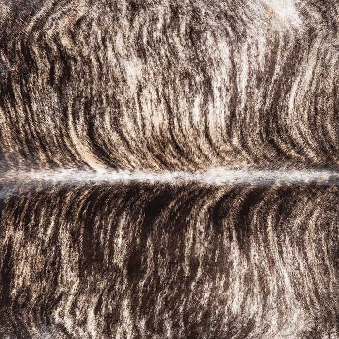 Brazilian Brindle Cowhide Rug Size 7'6" L x 7'2" W 1307