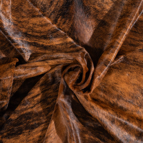 Brazilian Dark Brindle Cowhide Rug Size 7'4" L x 6'4" W 1320