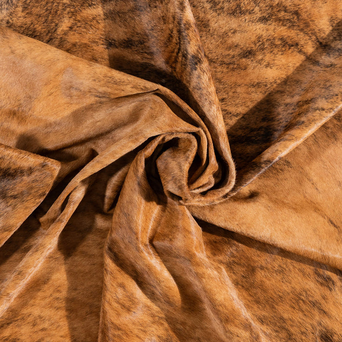 Brazilian Brindle Cowhide Rug Size 8'2" L x 7'3" W 1348