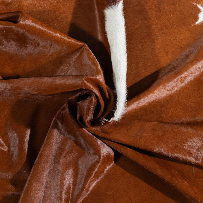 Brazilian Hereford Cowhide Rug Size 8'1" L x 7'5" W 1359