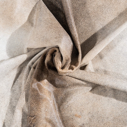 Brazilian Grey Palomino Cowhide Rug Size 7'10" L x 6'10" W 1371