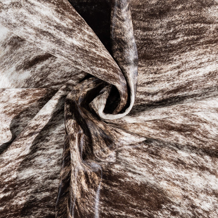 Brazilian Light Brindle Cowhide Rug Size 7'6" L x 7'4" W 1372