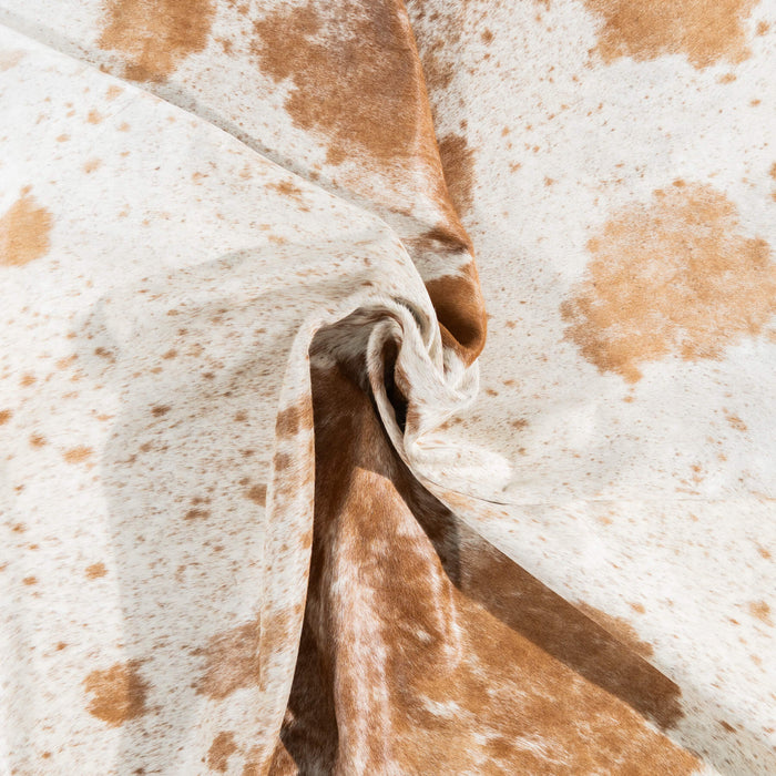 Brown Salt and Pepper Cowhide Rug Size 7'3" L x 7'3" W 1389