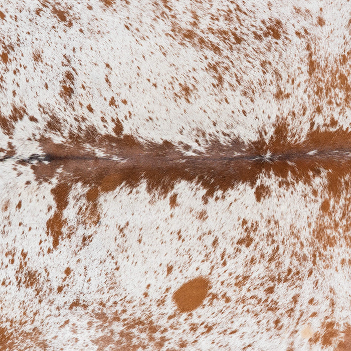 Brazilian Brown Salt and Pepper Cowhide Rug Size 7'6" L x 6'6" W 1399