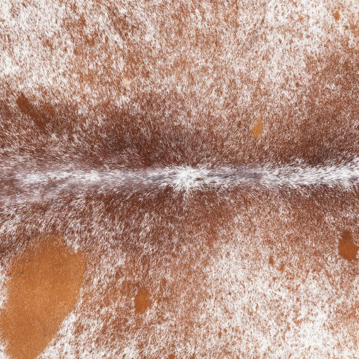 Brazilian Brown Salt and Pepper Cowhide Rug Size 7'3" L x 6'6" W 1420