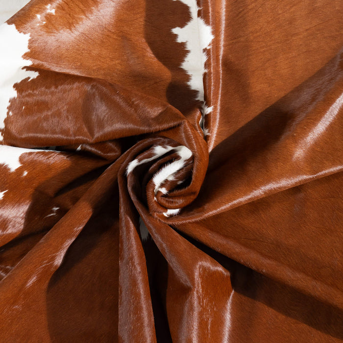 Brazilian Hereford Cowhide Rug Size 7'9" L x 7'3" W 1428