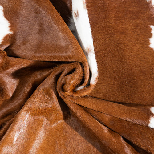 Brazilian Hereford Cowhide Rug Size 7'9" L x 7'6" W 1434