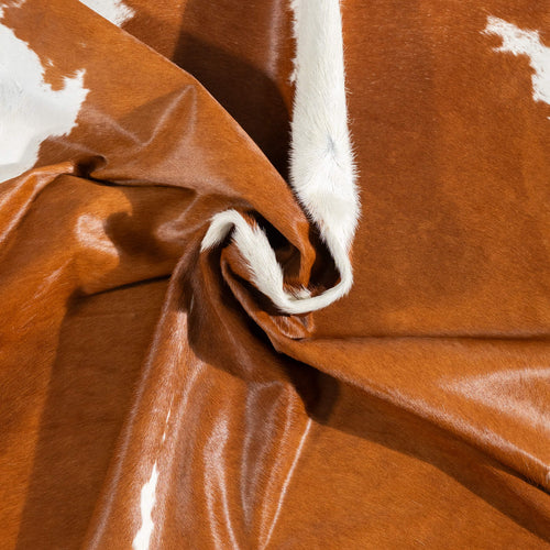 Brazilian Hereford Cowhide Rug Size 7'2" L x 6'7" W 1449