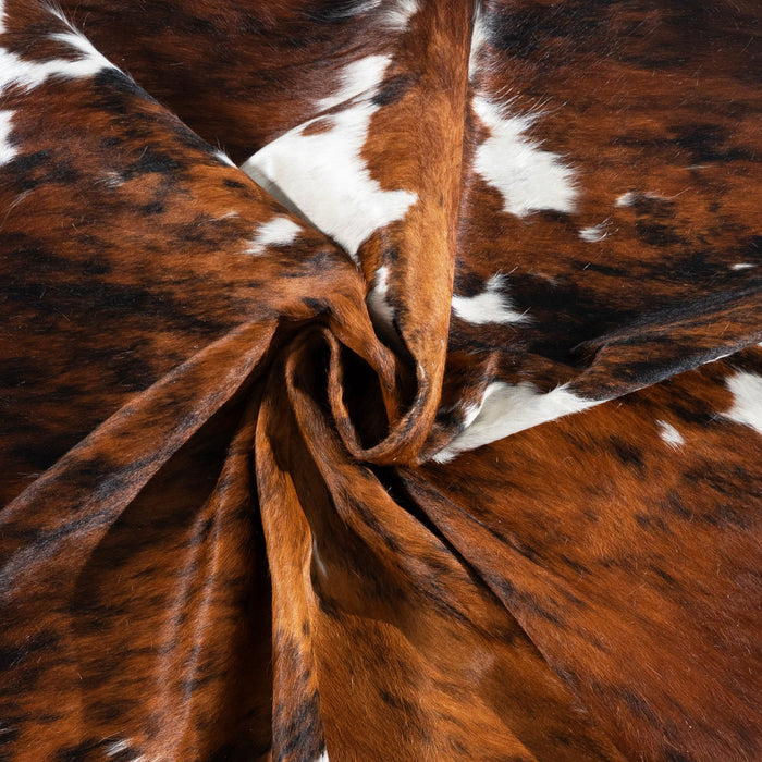 Tricolor Cowhide Rug Size 6'8" L x 5'11" W 1714