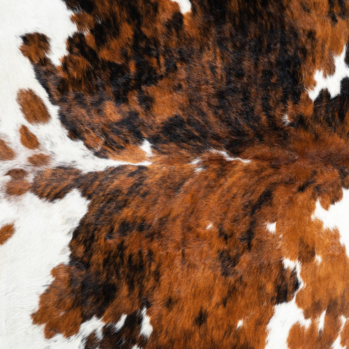 Tricolor Cowhide Rug Size 7'8" L x 7'0" W 1719