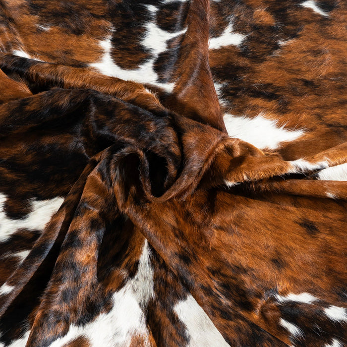 Tricolor Cowhide Rug Size 7'8" L x 7'0" W 1719