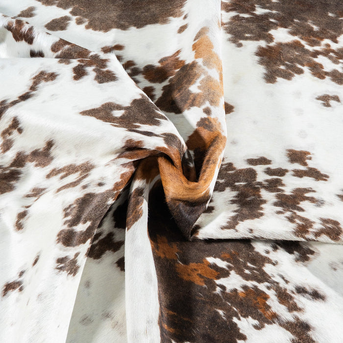 Tricolor Cowhide Rug Size 7'10" L x 6'.5" W 1730