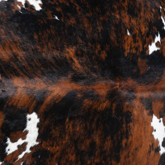 Tricolor Cowhide Rug Size 7'8" L x 6'10" W 1737