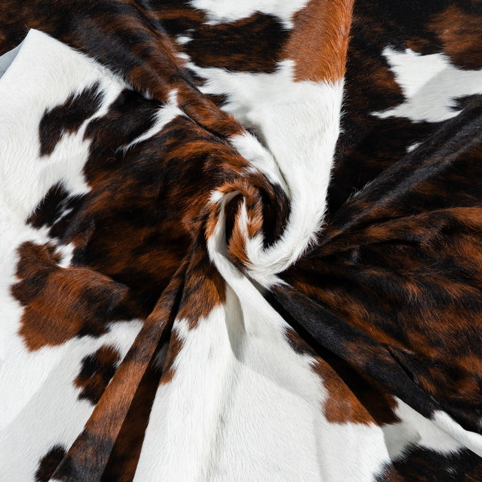 Tricolor Cowhide Rug Size 6'11" L x 5'9" W 1740